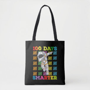 Tote Bag Astronaute 100 jours plus intelligent 100e jour d'