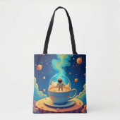 Tote Bag Astronaute Café Espace Art (Devant)