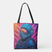 Tote Bag Astronaute de Neon Cyberpunk (Dos)