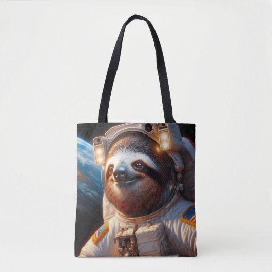 Tote Bag Astronaute de Sloth (Devant)