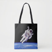 Tote Bag Astronaute Pack Jet Propulsé Marche Spatiale Terre (Devant)