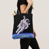 Tote Bag Astronaute Pack Jet Propulsé Marche Spatiale Terre (De près)