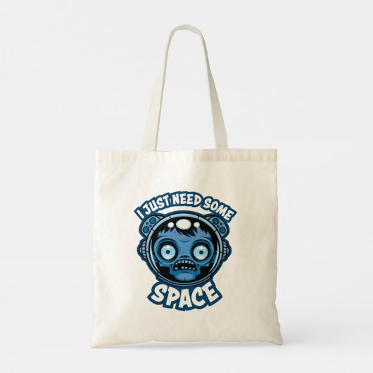 Tote Bag Astronaute Zombie a Besoin d'un peu d'Espace (Dos)