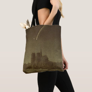 Tote Bag Astronomie Vintage, Comète Donati au-dessus de Par