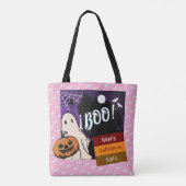 Tote Bag astuce ou traitement, nom persolescent halloween r (Dos)