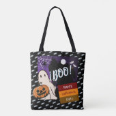 Tote Bag astuce ou traitement, nom persolescent halloween r (Dos)