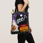 Tote Bag astuce ou traitement, nom persolescent halloween r (De près)