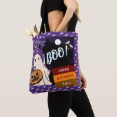 Tote Bag astuce ou traitement, nom persolescent halloween r (De près)
