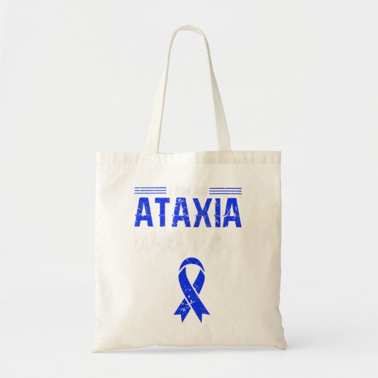 Tote Bag Ataxia Warrior Blue Ribbon Mal Coordination A (Devant)