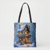 Tote Bag Atelier de Père Noël Whimsical Noël (Devant)