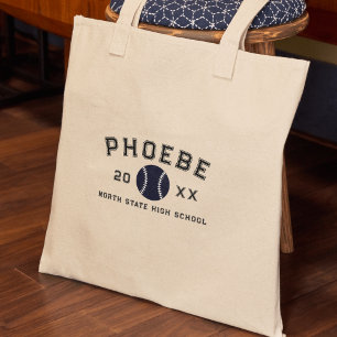 Tote Bag Athlète de fin d'études personnalisé avec lettre u