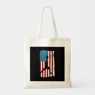 Tote Bag Athlète patriotique américain de basket-ball