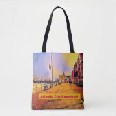Tote Bag Atlantic City Beach Boardwalk (Devant)