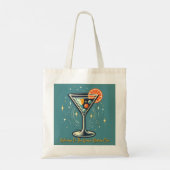 Tote Bag Atomic Martini Club Retro Futuristic Cocktail (Dos)