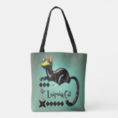 Tote Bag Atomique Futuriste Le Leaping Cat Lounge (Dos)