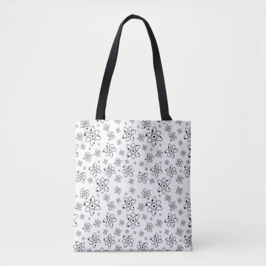 Tote Bag Atoms Rétro Motif d'âge atomique (Devant)