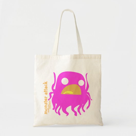 Tote Bag Attaque Fourre-tout de monstre de Benny (Devant)