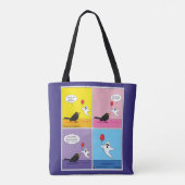 Tote Bag Atteindre le but opposé Comic (Dos)
