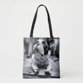 Tote Bag Attentes d'un bouledogue français de Lil (Devant)