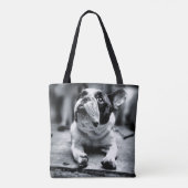 Tote Bag Attentes d'un bouledogue français de Lil (Dos)