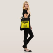 Tote Bag Attention, aucun chèque signé (Sur le modèle)