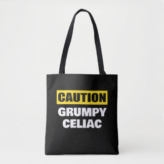 Tote Bag Attention Cœliaque Grincheux