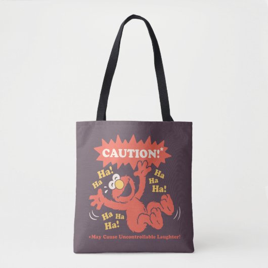 Tote Bag Attention Elmo qui rit à l'approche (Devant)