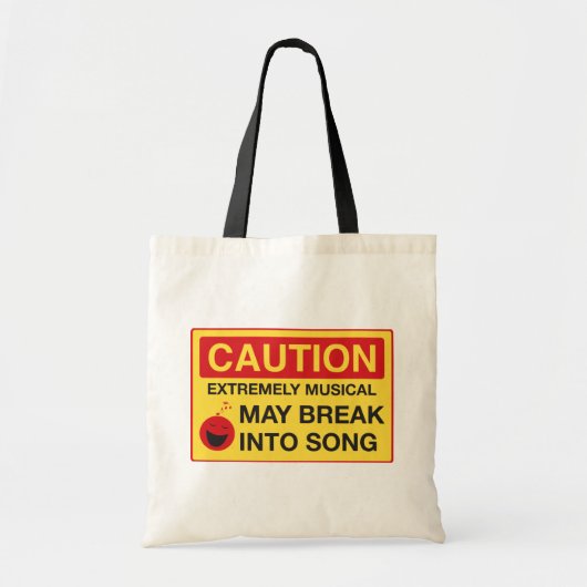 Tote Bag Attention : Extrêmement Musical (Devant)