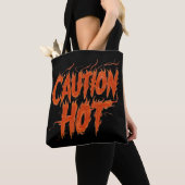 Tote Bag Attention Hot (De près)