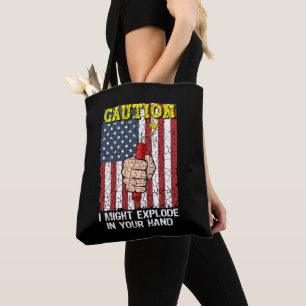 Tote Bag Attention, je pourrais exploser dans votre main 4