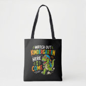 Tote Bag Attention maternelle j'arrive Dino (Devant)