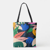 Tote Bag Attention motif tropical Getter (Dos)