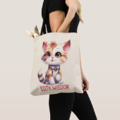 Tote Bag Attitude Cat Insouciante - Conception Feline Joueu (De près)
