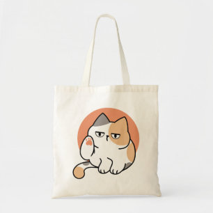 Tote Bag Attitude de Chat Paresseux – Trop Ennuyé pour S'en