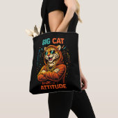 Tote Bag Attitude de gros chat (De près)