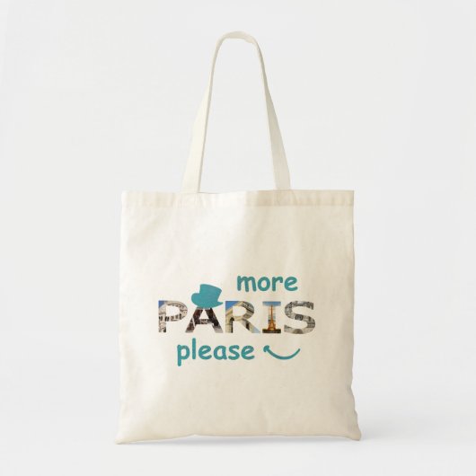 Tote Bag Attractions de Paris Plus de Paris S'il vous plaît (Devant)
