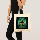 Tote Bag Attractive & Mystical Halloween Witch Conjures Enc (Devant (produit))