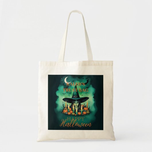 Tote Bag Attractive & Mystical Halloween Witch Conjures Enc (Devant)