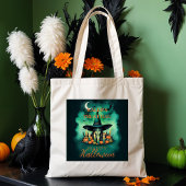 Tote Bag Attractive & Mystical Halloween Witch Conjures Enc