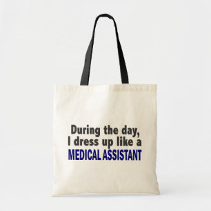 Tote Bag Au cours de la journée je m'habille comme un aide
