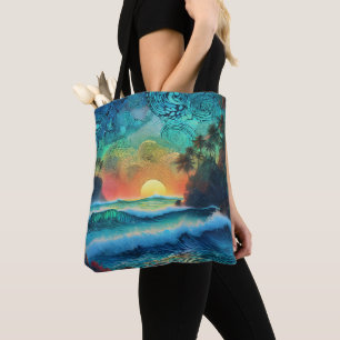 Tote Bag Au-delà de Blues Seascape