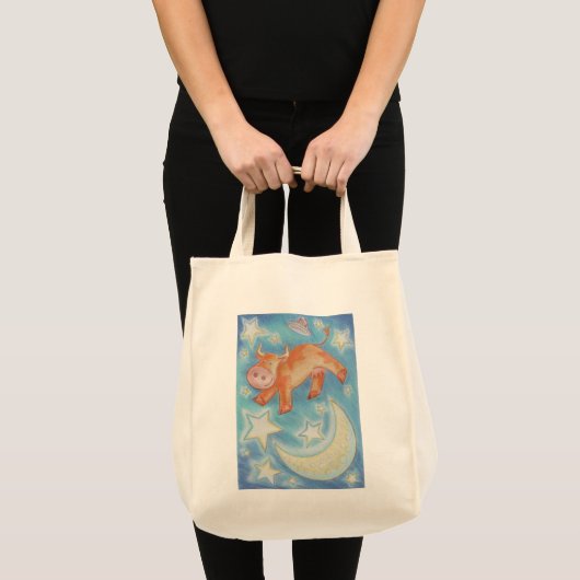 Tote Bag Au-dessus de la lune (Devant (produit))