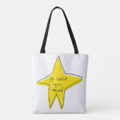 Tote Bag Au Moins Vous Avez Essayé - Yellow Star (Dos)