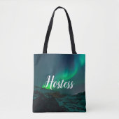 Tote Bag Auberge Aurora Lumières Script Mariage élégant (Devant)
