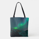 Tote Bag Auberge Aurora Lumières Script Mariage élégant (Dos)