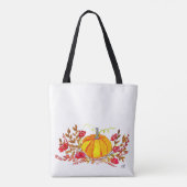 Tote Bag Auberge Automne Automne Floral Citrouille Mariage (Dos)