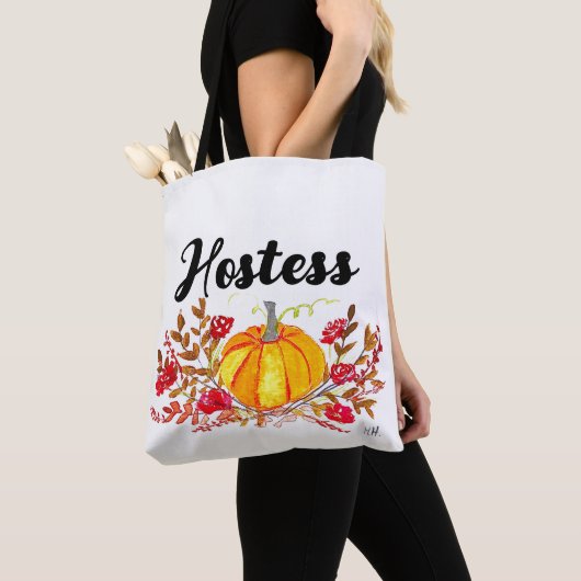 Tote Bag Auberge Automne Automne Floral Citrouille Mariage (De près)