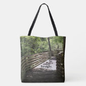 Tote Bag Aucun chemin n'est toujours droit (Dos)