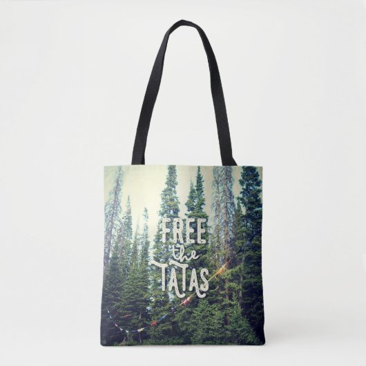 Tote Bag Aucuns soutiens-gorge permis dans la forêt (Devant)