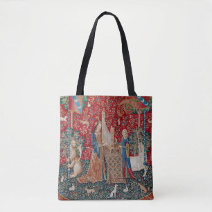 Tote Bag Audition sur la tapisserie médiévale de Lady et 
